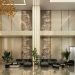 Photo tiered cabinet lighting hotel lobby space-saving